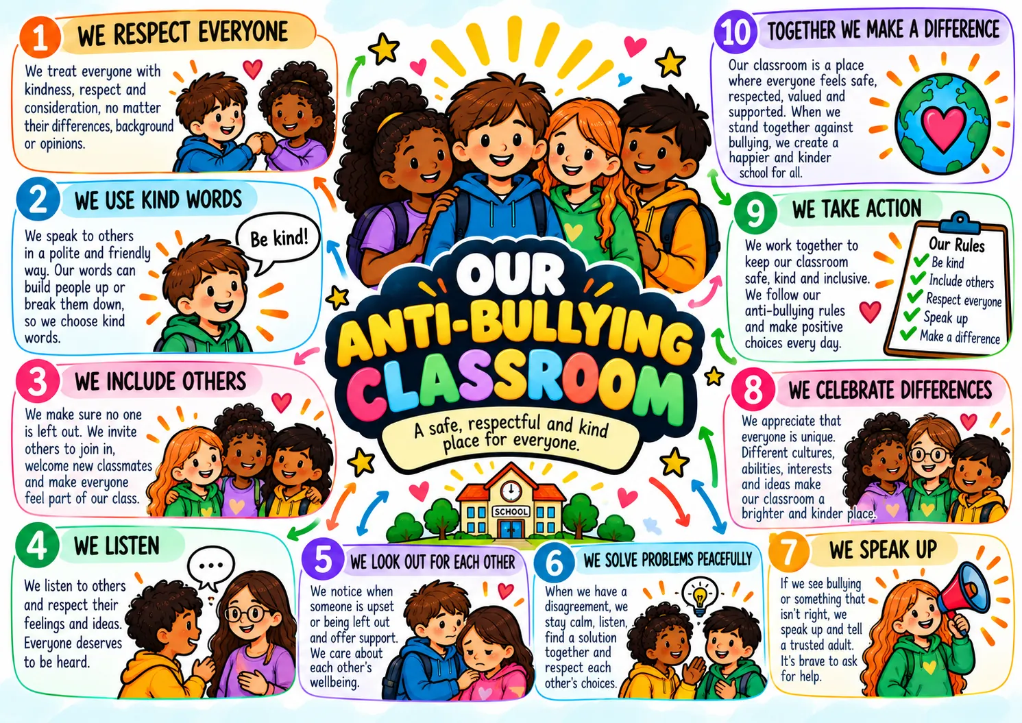 Anti-bullying mind map 10